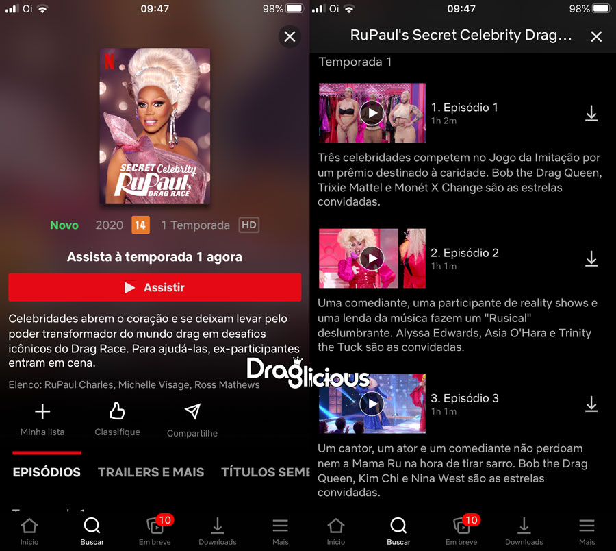 Celeb Drag Race est dispon vel na Netflix Brasil Draglicious